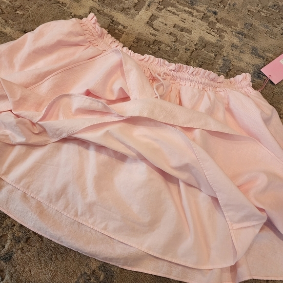 NWT Stoney Clover for Target linen blend stretch tiered mini skirt. - Picture 7 of 11